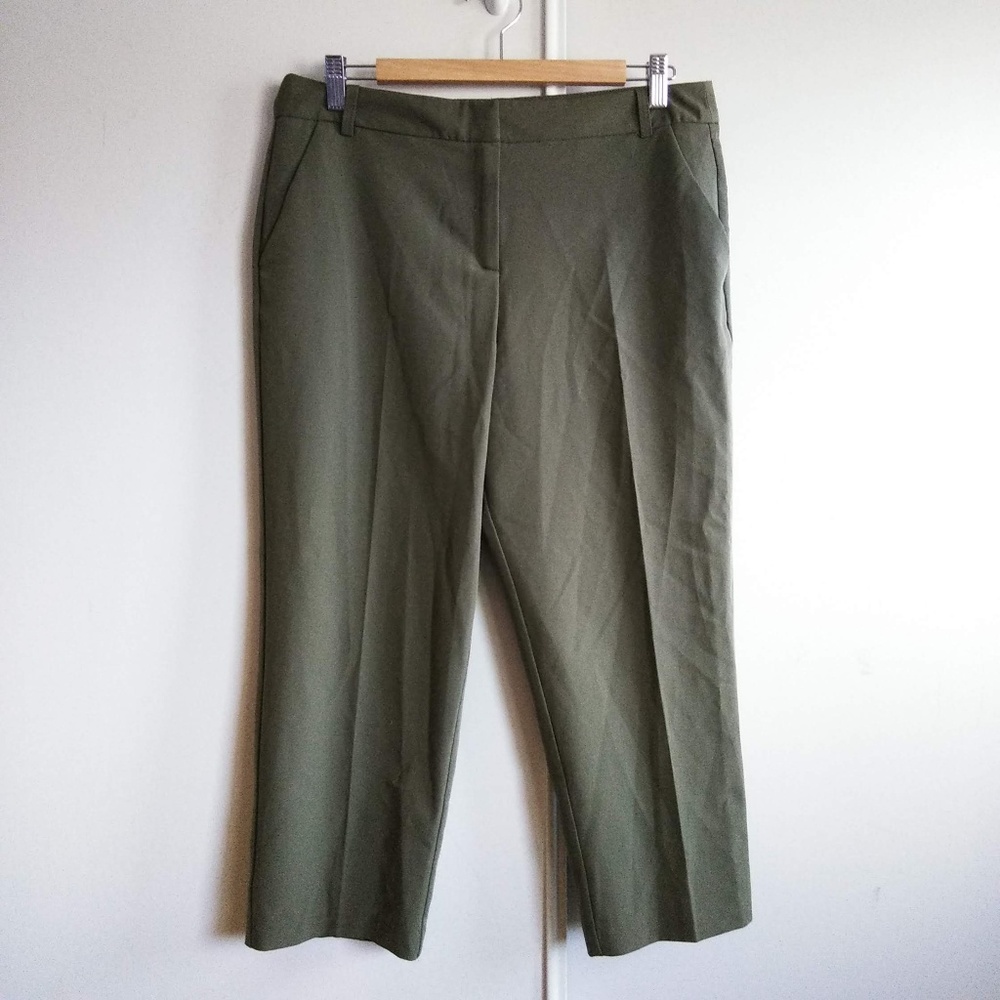 ASOS Green Stretch Capri Trousers